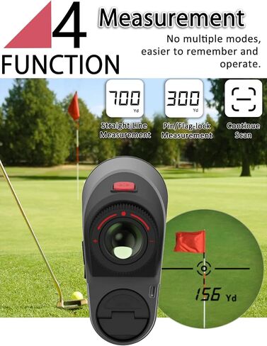 Aimfox A300 Golf Yardage Rangefinder مع مفتاح منحدر، سطح مطاطي صغير محمول لمسافة الليزر، رؤية واسعة، نظام تركيز أكثر دقة وسرعة، مصمم للاعبي الغولف المحترفين in Saudi Arabia