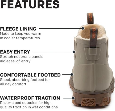 Grundéns Women's Deviation Sherpa Ankle Boot | Commercial-grade waterproof boots with fleece-lined warmth, rugged protection, non-marking grip in Saudi Arabia