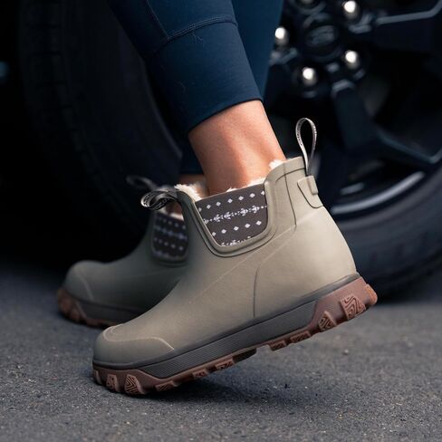 Grundéns Women's Deviation Sherpa Ankle Boot | Commercial-grade waterproof boots with fleece-lined warmth, rugged protection, non-marking grip in Saudi Arabia
