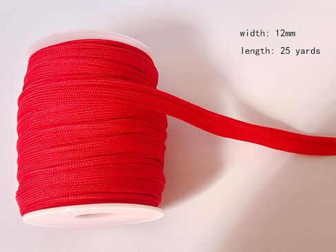 Piping Trim with Welting Cord 1/2 Inch 26 Yards Fabric Edge Trim for Sewing Decoration DIY Crafts (Red, 2103) in Saudi Arabia