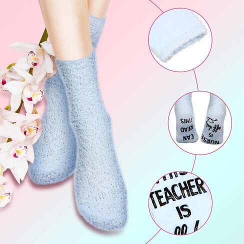 JaGely 4 Pairs Funny Novelty Nurse Socks Graduation Gifts for Women, If You Can Read This Nurse Is off Duty Socks for White Angels (White, Gray, Pink, Blue) in Saudi Arabia