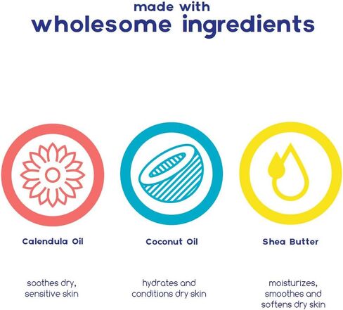 غسول الجسم للشعر اللطيف من بيبي ماجيك، 16.5 أونصة، عبوة من زيت الآذريون وزيت جوز الهند، أصفر، رائحة مسحوق ناعم، 6 قطع in Kuwait