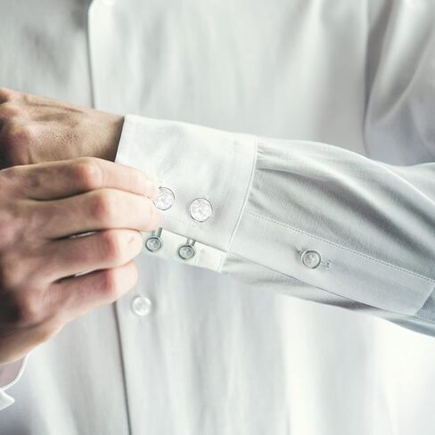 Collar Extender, Shirt Extender, Dress Shirt Suit Pants, Coat, Shirt Button Extender Button Extender (White Marble) in Saudi Arabia