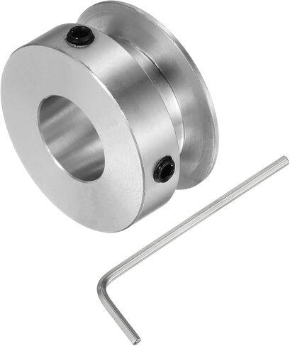 HARFINGTON Single Groove Pulley 4mm Fixed Bore 16mm Outer Diameter Aluminum Alloy with Hex Wrench for Drilling Machine 4mm PU Round Belt in Saudi Arabia