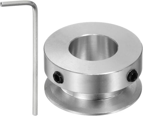 HARFINGTON Single Groove Pulley 4mm Fixed Bore 16mm Outer Diameter Aluminum Alloy with Hex Wrench for Drilling Machine 4mm PU Round Belt in Saudi Arabia