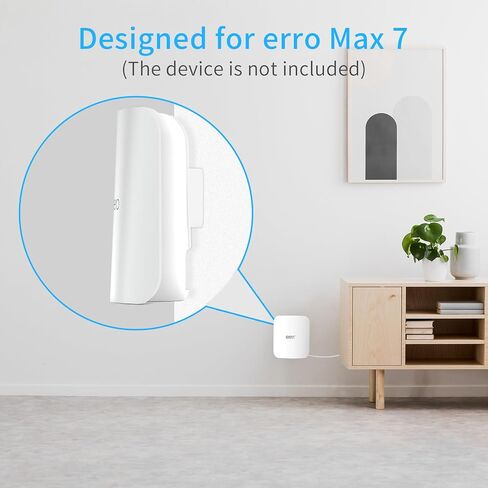 Wall Mount Holder Compatible with eero Max 7 (3 Pack) | Sturdy ABS Construction, Hidden Router Cable, Space Saving, Screw-Mounted, Clean Wall Setup, Stand Bracket for eero Max 7 in Kuwait