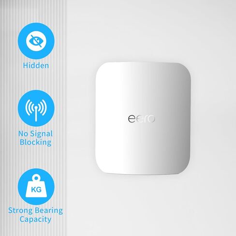 Wall Mount Holder Compatible with eero Max 7 (3 Pack) | Sturdy ABS Construction, Hidden Router Cable, Space Saving, Screw-Mounted, Clean Wall Setup, Stand Bracket for eero Max 7 in Kuwait