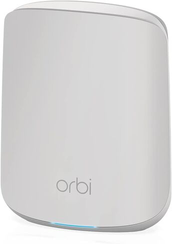 نظام NETGEAR Orbi Dual-Band Mesh WiFi 6 System Add-on Satellite (RBS350) | يعمل مع نظام Orbi WiFi 6 RBK653 | يضيف ما يصل إلى 1,750 قدم مربع تغطية | AX1800 (ما يصل إلى 1.8 جيجابت في الثانية) (متجدد) in Saudi Arabia