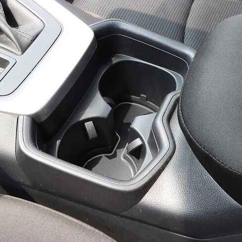 Auovo 3D Cup Holder Inserts Coaster Compatible with Toyota RAV4 Accessories 2024 2023 2022 2021 2020 2019 Silicone Cup Mat Pad Interior Decoration (Black Trim, 2-pcs kit) in Saudi Arabia