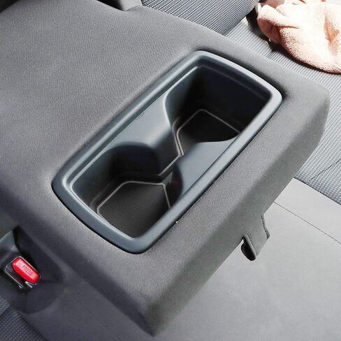 Auovo 3D Cup Holder Inserts Coaster Compatible with Toyota RAV4 Accessories 2024 2023 2022 2021 2020 2019 Silicone Cup Mat Pad Interior Decoration (Black Trim, 2-pcs kit) in Saudi Arabia