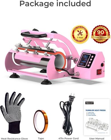 آلة الضغط الحراري لأكواب 20 و30 أونصة، مكبس بهلوان يناسب أكواب 16 أونصة 20 أونصة 30 أونصة، ضغط حراري على الأكواب، تصعيد DIY للأكواب النحيفة (أزرق) in Kuwait