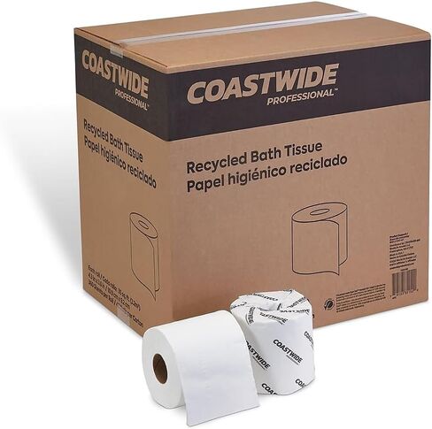 Toilet Paper, 1-ply, White, 1000 Sheets/Roll, 96 Rolls/Carton (CW26136) in Kuwait