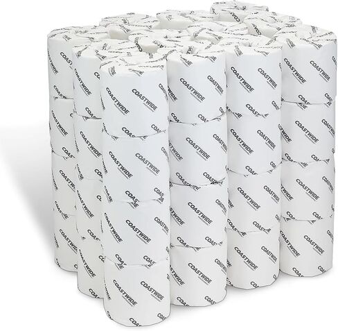 Toilet Paper, 1-ply, White, 1000 Sheets/Roll, 96 Rolls/Carton (CW26136) in Kuwait