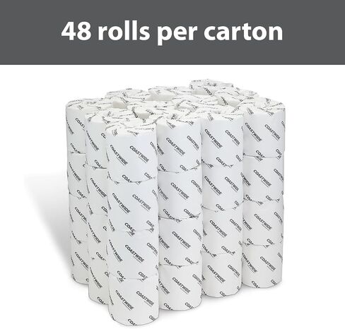 Toilet Paper, 1-ply, White, 1000 Sheets/Roll, 96 Rolls/Carton (CW26136) in Kuwait
