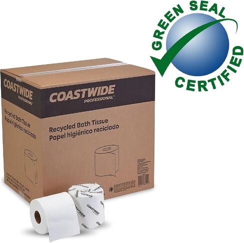 Toilet Paper, 1-ply, White, 1000 Sheets/Roll, 96 Rolls/Carton (CW26136) in Kuwait