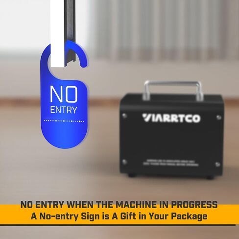 VIARRTCO 15000mg/h Ozone Machine Generator Air Odor Removal Ionizer Up to 3000+ Square Feet for Home, Car, Basement, Garage, Smoke, Pet Room - Metallic Black in Saudi Arabia