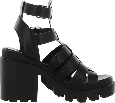 Steve Madden Womens Cosmic Faux Leather Ankle Strap Gladiator Sandals in Saudi Arabia