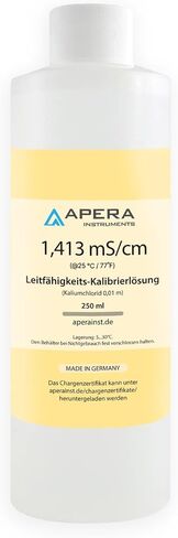Apera Instruments 1413 µs/cm (microsiemens) حل المعايرة القياسية ، 8 أوقية in Saudi Arabia