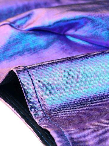 Allegra K Metallic Halter Neck Top for Women's Deep V Neck Backless Holographic Crop Tops in Saudi Arabia