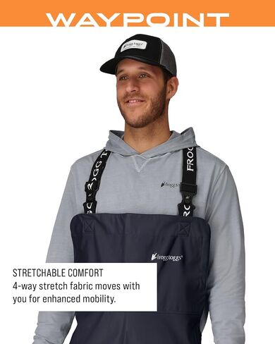 FROGG TOGGS mens Waypoint Angler Waterproof, Durable Bibs With 4-way Stretch in Saudi Arabia