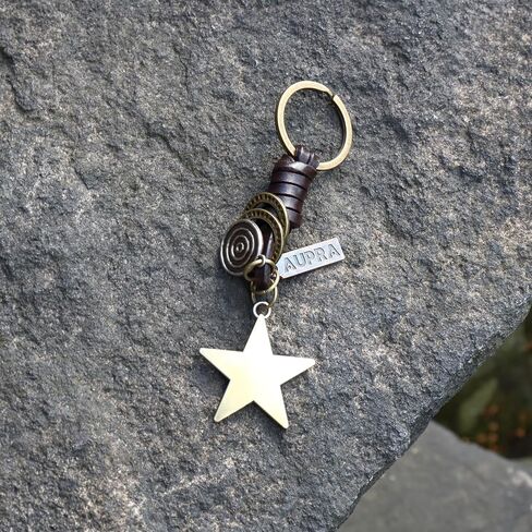 AuPra Music KeyChain Gifts Women & Men Leather KeyRings Home Car Door Keys Holder Girl &Boy Musical Present in Kuwait