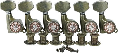 جيكر موالف قفل جيتار بلون راست، مفتاح ضبط، راس الة (6 لليد اليمنى)، نسبة 1:18 نمط عتيق 6 في خط، متوافق مع الغيتار الكهربائي اس تي ستارت in Kuwait