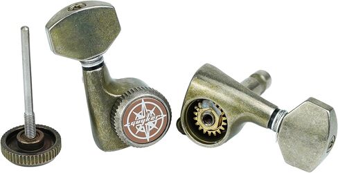 جيكر موالف قفل جيتار بلون راست، مفتاح ضبط، راس الة (6 لليد اليمنى)، نسبة 1:18 نمط عتيق 6 في خط، متوافق مع الغيتار الكهربائي اس تي ستارت in Kuwait