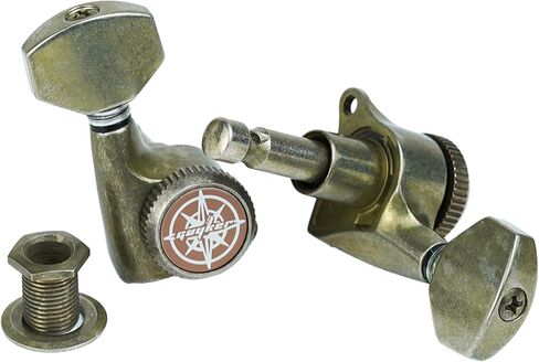 جيكر موالف قفل جيتار بلون راست، مفتاح ضبط، راس الة (6 لليد اليمنى)، نسبة 1:18 نمط عتيق 6 في خط، متوافق مع الغيتار الكهربائي اس تي ستارت in Kuwait