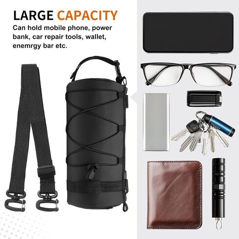 Bike Handlebar Bag, 2.5L Front Bicycle Storage Convertible Waterproof w/Shoulder Strap for Road Mountain Bikes Cycling, Green in Saudi Arabia
