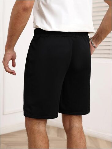 GORGLITTER Men's Designer Graphic Shorts Drawstring Waist Cool Track Gym Workout Shorts in Kuwait
