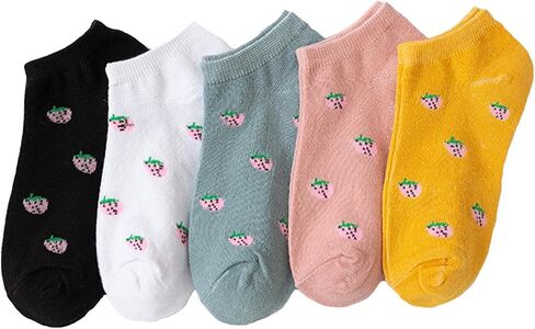 Benefeet Sox Cute Ankle Socks for Women Girls Novelty Patterned Low Cut Socks Funny Colorful Designed Summer Short Socks Gift in Kuwait