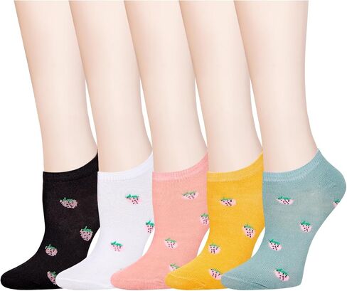 Benefeet Sox Cute Ankle Socks for Women Girls Novelty Patterned Low Cut Socks Funny Colorful Designed Summer Short Socks Gift in Kuwait