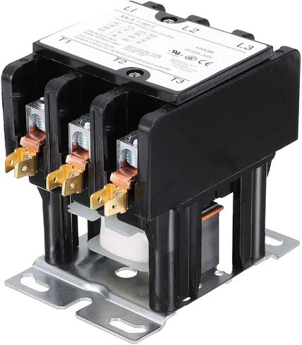 DMIOTECH HVAC Touchor ، 3 عمود FLA 50 أمبير 120 فولت لفائف مكيف مكيف موصل محرك مكثف محرك AC محدد الغرض ، UL مدرج in Saudi Arabia