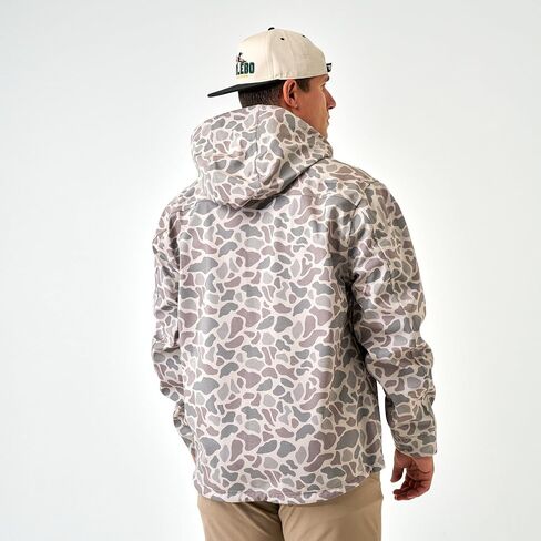 Burlebo Mens Classic Deer Camo Challenger Jacket White M in Saudi Arabia