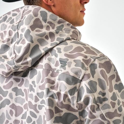 Burlebo Mens Classic Deer Camo Challenger Jacket White M in Saudi Arabia