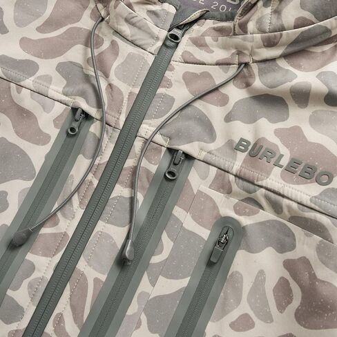 Burlebo Mens Classic Deer Camo Challenger Jacket White M in Saudi Arabia