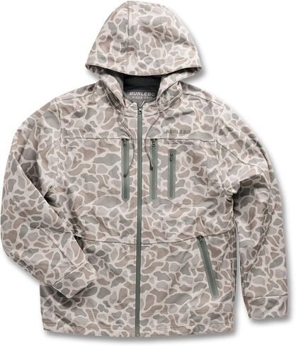Burlebo Mens Classic Deer Camo Challenger Jacket White M in Saudi Arabia