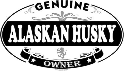 ملصق Cafepress Alaskan Husky Oval Sticker Oval Car Sticker in Kuwait