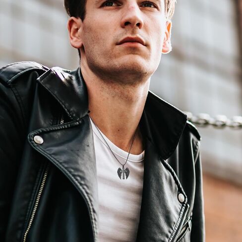 OHAYOO أجنحة الملاك قلادة السيف قلادة قلادة للنساء المقدسة الجارديان الملاك قلادة أجنحة الذكرى مجوهرات هدايا للفتيات أمي ابنة زوجة in Kuwait