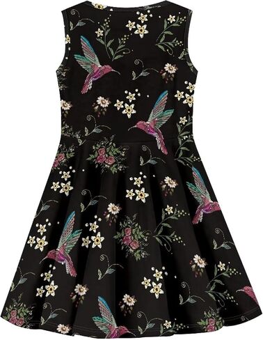 Girls Cute Dress Sleeveless Swing Skater A-Line Dress Casual Party Summer Outfits Funny Print in Kuwait