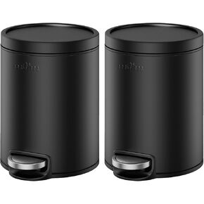 MVM Round Strep Trash with Lid ، 3 Gal/ 12L Bathroom Garbage Dancet مع PP Ducket for Bedroom Home Office (Silver) in Saudi Arabia
