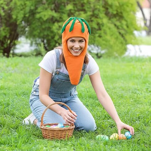Therwen 2 Pcs Pumpkin Hat Halloween Funny Pumpkin Costume Thanksgiving Winter Hat Vegetables Cos Gift for Adult Kid in Saudi Arabia
