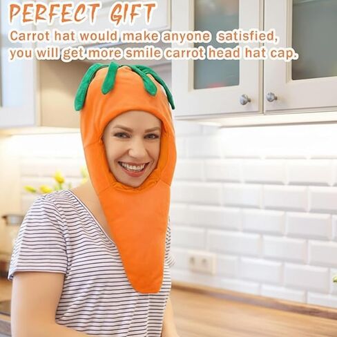 Therwen 2 Pcs Pumpkin Hat Halloween Funny Pumpkin Costume Thanksgiving Winter Hat Vegetables Cos Gift for Adult Kid in Saudi Arabia