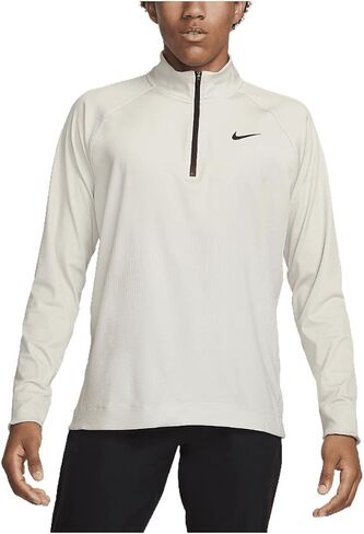 Nike Tour Men's Dri-FIT ADV 1/2-Zip Golf Top (Black/Black/White, FD5833-010) Size Large in Saudi Arabia