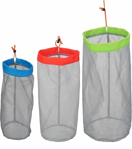Small to XXLarge 5 Pcs Alemon Ultralight Nylon Mesh Bags Sleeping Bag Ditty Sacks Drawstring Storage Bag for Travelling Hiking, Set of 5 in Saudi Arabia