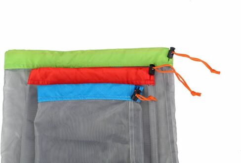 Small to XXLarge 5 Pcs Alemon Ultralight Nylon Mesh Bags Sleeping Bag Ditty Sacks Drawstring Storage Bag for Travelling Hiking, Set of 5 in Saudi Arabia