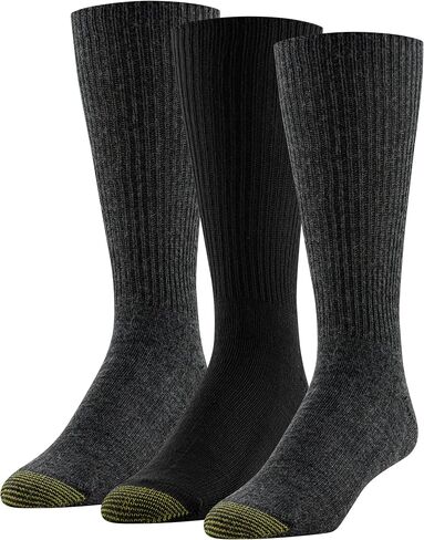Gold Toe Men's Fluffies Socks (Pack of 3), White in Saudi Arabia