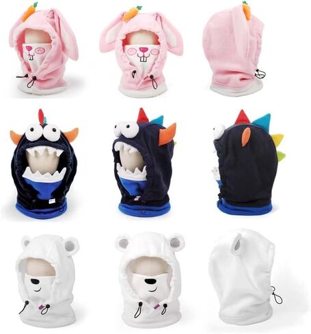 Bear Ski Balaclava Cute Animal Snowboard Face Warmer Winter Snow Sports Accessories Hat Kawaii Snowboard Gear in Saudi Arabia