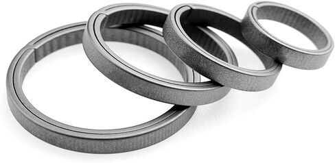 MecArmy CH4 Titanium Keyring, 4pc Key Ring Kit Keychain Rings for Use with Carabiner/Knives/Lights/Keys and Other EDC Gears in Saudi Arabia