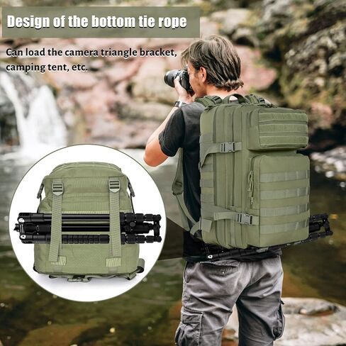 Createy 45L Military Tactical Backpack Large 3 Day Assault Pack Molle Bag Rucksack Bug Out Bag for Camping Hunting Hiking in Saudi Arabia